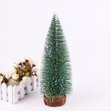 Mini sapin de Noël avec LED clignotantes, sapin de Noël recouvert de cèdre blanc, sapin artificiel de 30 cm, décoration de Noël