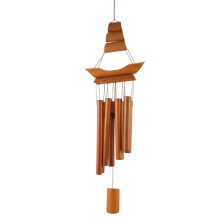Handmade Bamboo Wind Chime, Natural Ring, Home Decor, Hanging Wind Chime, Outdoor Ornament, Courtyard Wind
