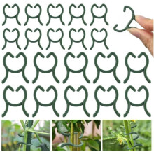 100 pezzi di clip verdi per piante, clip per piante rampicanti 2x2,6 cm e 3x3,6 cm, clip di supporto per piante, clip per piante rampicanti,