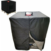 Schutzhülle für 1000-Liter-IBC-Wassertank mit Reißverschluss, winddicht, UV-beständig, reißfest, TL0644