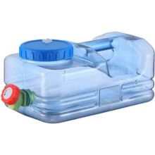 Contenitore per acqua portatile con rubinetto - 5,5 litri - Blu - Serbatoio per camper