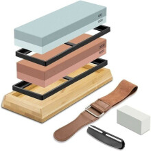 Japanese Sharpening Stone 400-8000 Grit, Professional Knife Sharpening Steel Ceramic