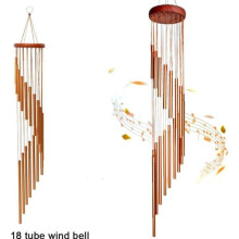 Campanelli a vento nordici in metallo, realizzati a mano con 18 tubi, ornamento da giardino, cortile, patio, decorazione per la casa,