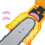 Chainsaw Sharpener with 3 Sharpening Stones, Chainsaw Chain Sharpener for 14-20 Inch Guide Bars (Yellow) 1