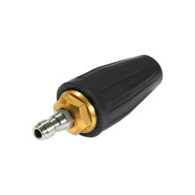 360 rotating turbine nozzle, 1/4" quick connection – 276 bar, 1.1 mm, copper alloy (black)