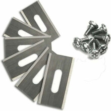 Lames pour tondeuse robotisée - ZOR - Lot de 30 - Lames à double affûtage - Acier inoxydable - 36,5 x 18,5 x 0,65 mm