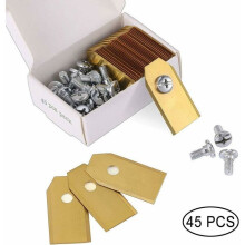 AIDUCHO 45 lames de couteau en titane (3 g - 0,75 mm) avec 45 vis, lames de rechange pour les modèles 105, 310, 315, 320, 420, 430x,