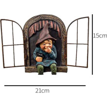 Nains de jardin, sculptures et statues de jardin, décorations de jardin sur le thème des nains, sculptures d'arbres fantaisistes
