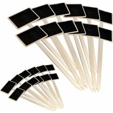 Plant Labels - YYV - 30pcs - Slate - Black - Garden Marker