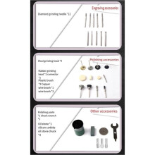 276 Pieces Electric Grinder Accessories for Woodworking, Root Cutting, Jewelry Making, Jade Cutting, Grinding, Polishing, and Engraving