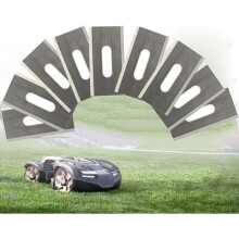 Lawnmower Blades - PZCC - Pack of 30 - Stainless Steel - Double Sharpened Blades - Compatible with Husqvarna - Screws Included