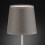 Light gray table lamp with a fabric lampshade, 32 cm high 1