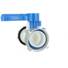 Valvola del serbatoio - Dado S75X6 - compatibile con raccordi Schütz - RWR e altri accessori per serbatoi di recupero acqua