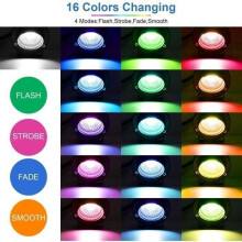 Faretti LED RGB da esterno da 10 W con picchetti, impermeabili IP65, confezione da 2