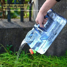 Tragbarer Wasserkanister mit Wasserhahn – 5,5 Liter – Blau – Wassertank für Wohnmobile