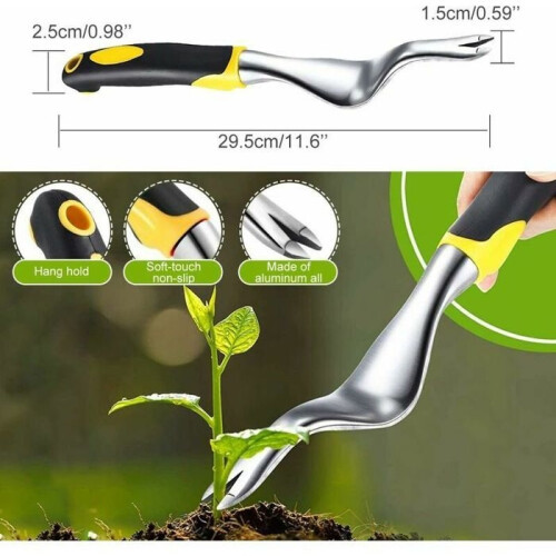 2-Piece Manual Weeding Tool, Dandelion Removal Tool, Hand Weeder, Multi-Color Extractor, Large Light