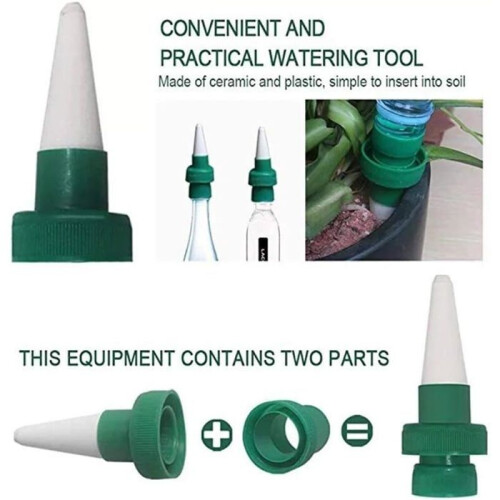 4-Piece Drip Irrigation Kit, Automatic Ceramic Watering System for Plants 2