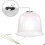 Plastic salad domes - Set of 6 - Transparent 3