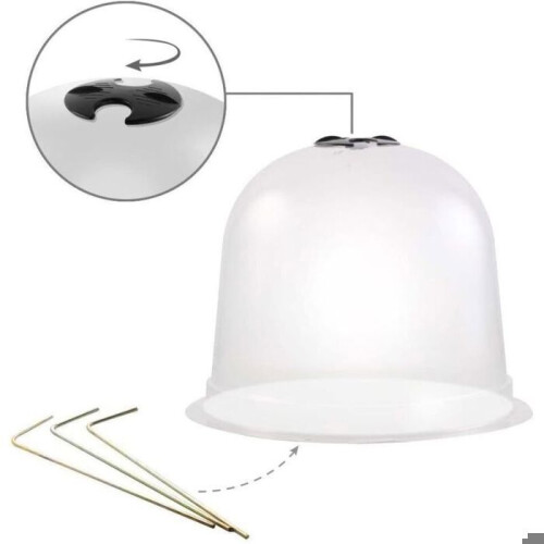 Plastic salad domes - Set of 6 - Transparent 2