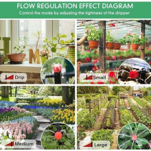 340-piece garden irrigation system, 55m+15m, automatic drip irrigation kit for greenhouse and lawn.