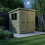6 x 6 Pent Shed Tanalised (Double Door, With Windows) 3