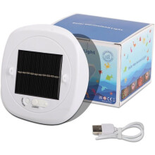 Lampada galleggiante solare per piscina con alimentazione USB, ricaricabile, ideale per piscine, laghetti e vasche da bagno.