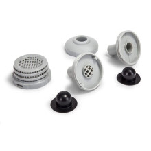 Water jet connector kit for Intex and Bestway swimming pools with filter, nozzle, and black cover PZCC