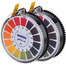 pH-Testpapier, Teststreifen, 2 Rollen, pH-Streifen für Schwimmbäder, pH-Indikator, Messbereich 0–14, Nagelknipser