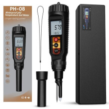 Boden-pH-Meter mit pH-Wert-Messung, einschließlich Bodenfruchtbarkeit/Feuchtigkeit/pH-Wert/Temperatur/Sonnenlicht/Umgebungsfeuchtigkeit,