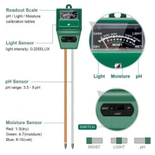 Bodem-pH-meter, 3-in-1 bodemvochtigheids-pH-lichttester ST02 voor thuis, tuin, gazon, boerderij, enz.