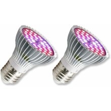 LED-kasvilamppu - MICH - E27 - 30W - 40 LEDiä - Täysi spektri 380-840nm - Alumiininen jäähdytyselementti