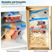 Food Vacuum Sealer, Mini Vacuum Sealing Machine, Kitchen Vacuum Sealing Device with 10 Vacuum Bags