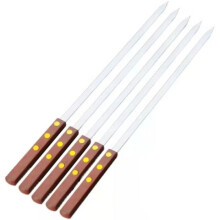 10 Stück große Schaschlikspieße aus Metall für den Grill, 50 cm Durchmesser