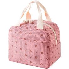 Isolierte Lunchtasche für Damen, tragbare Thermos-Lunchbox fürs Büro (26x21x18cm)