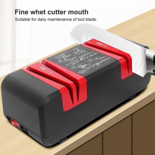 Tbest Electric Knife Sharpener, Office Knife Sharpener, Electric Sharpening Stone, Automatic Grinding Machine, CN 220V 1