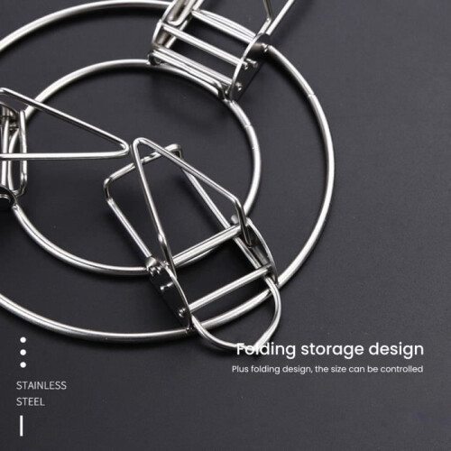 Stainless steel steamer rack, extendable insert steamer rack, for home kitchen 2