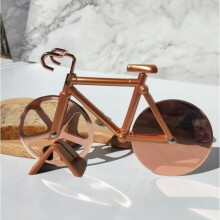 Pizzamesser – Marke: Bicycle – Edelstahl – Superscharfe Klingen – Gold