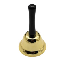 Metal bells, metal tea bell, reception bell, hotel reception bell, service bell, alarm bell (Gold)