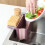 Telescopic kitchen sink drain basket (pink + blue) 1
