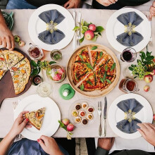 Napkin Rings - Christmas - 6 pieces - Gold - Snowflake - Zinc Alloy