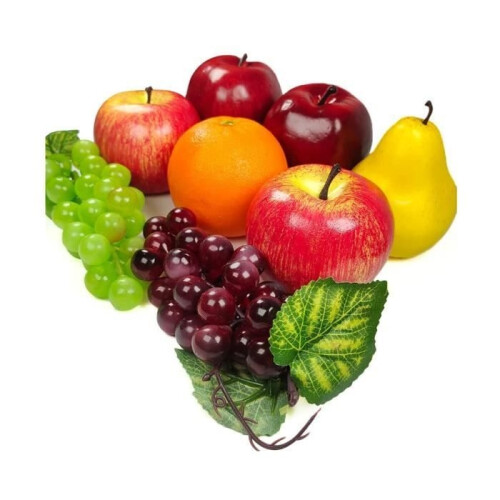 Artificial Fruits - Super Pack - 8 Pieces - Multicolor - Plastic - Resin 1