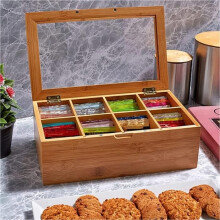 Wooden Storage Box for Tea Bags, Tea Bag Organizer, Tea Bag Holder, Tea Bag Stand