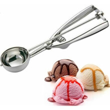 6 cm Eiskugelportionierer, Eiskugelportionierer aus Edelstahl, perfekt für Eiscreme, Gebäck und Melonen.