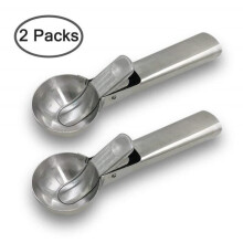 Pack of 2 Ice Cream Scoops, Stainless Steel Ice Cream Scoops for Cookies and Serving Ice Cream, Sorbets