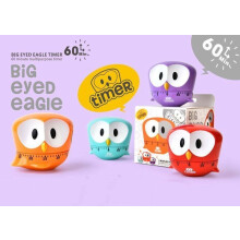 Minuteur de cuisine - YYV - Big Eye Eagle - Mécanique - 0-60 minutes - Bleu