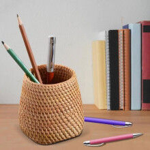 Boîte de rangement de bureau, tube de rangement pour pinceaux de maquillage, porte-stylo, forme pagode