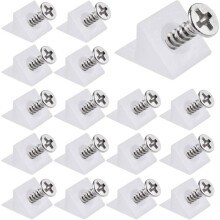 100 stuks plastic lade-achtersteunen, lade-reparatieset met schroeven, ladeverstevigingen, meubellabel