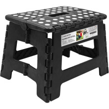 Folding Step Stool - PZCC - 9 inches - Max Load 250 lbs - Non-slip - Lightweight and Portable