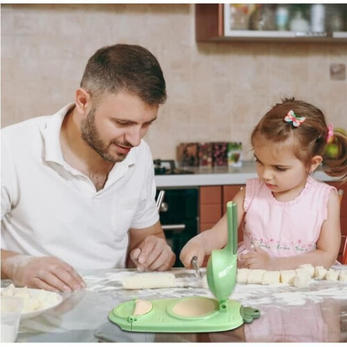 2-in-1 Dumpling Maker - Not Specified - Automatic Ravioli Press - White - Polypropylene - 27.5x8x23 cm 1