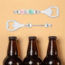 10 Packs of Beaded Beer Bottle Openers, Flat Beer Bottle Opener, Decorative Beaded Bottle Opener